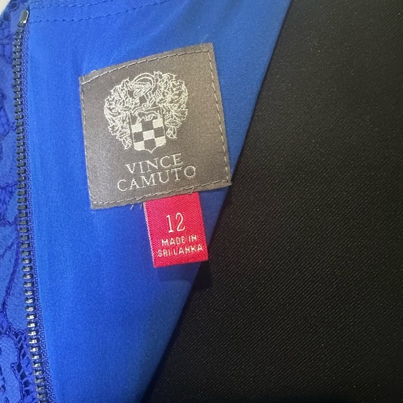 Vince Camuto Beautiful Royal Blue Lace Dress size 12 - Picture 5 of 5